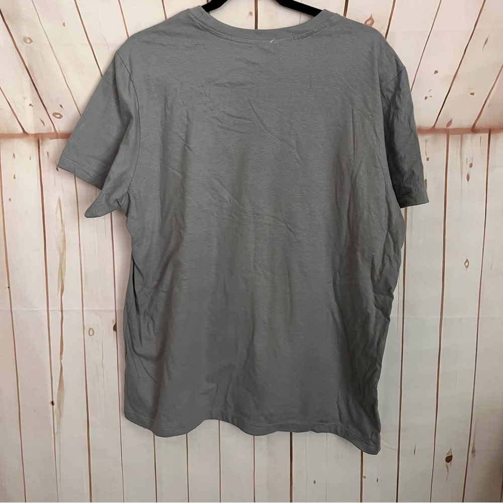 Adidas Gray Tee with Pink Emblem - Picture 6 of 6